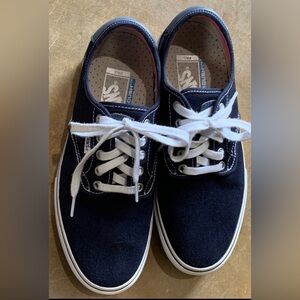 VANS Mens Size 8 Navy Blue Canvas Shoe